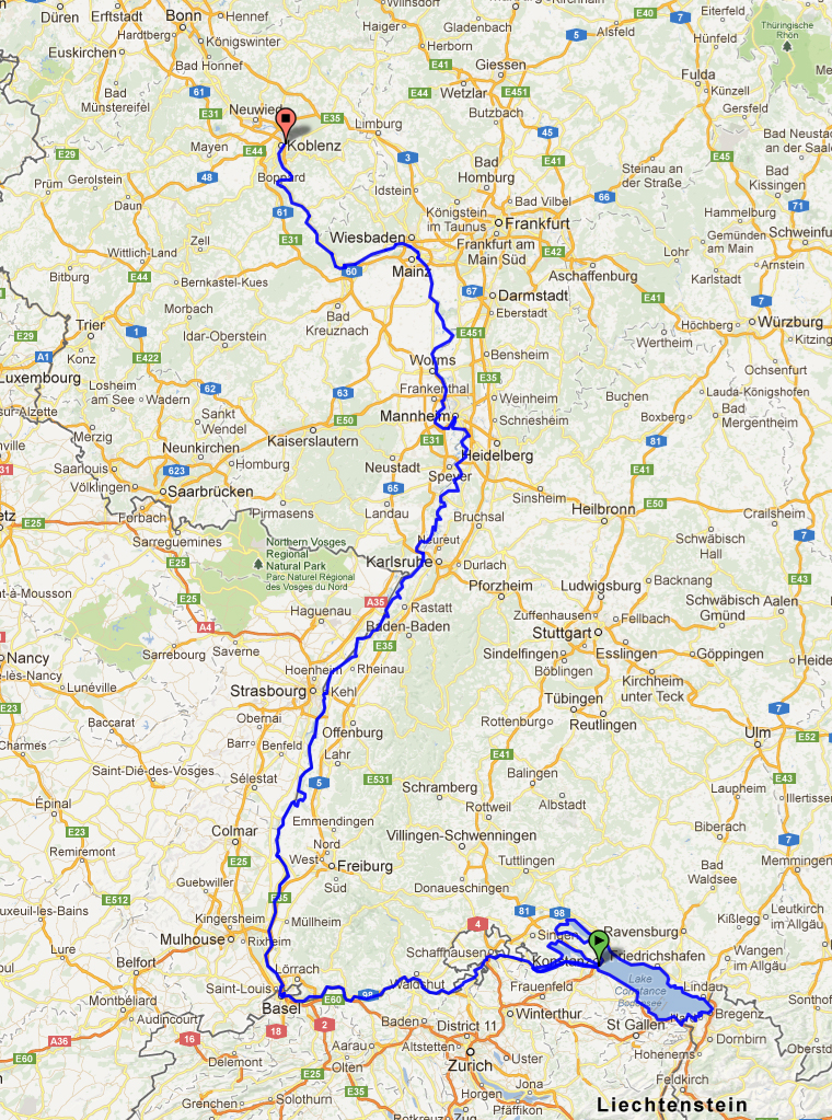 koblenz karta Konstanz to Koblenz map | Auntie Helen koblenz karta